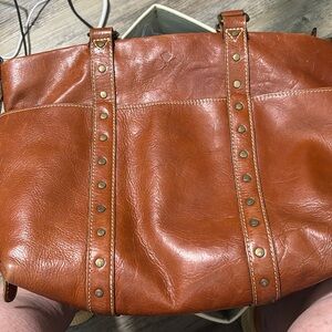 Patricia Nash brown leather bag.